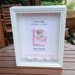 Baby Girl 3D Memento Gift Frame