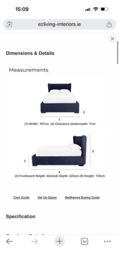 Ottoman bed Teal
