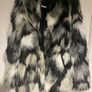 Black and white fur jacket Image 3