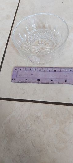 Vintage French Clear Glass Dessert Set Sunburst Pineapple Design