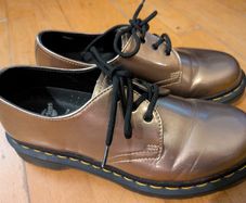Doc Martens Vegan Gold Boots Size 7