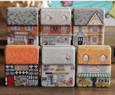 6 pcs Metal Mini Full Color Tin Box. Free Post