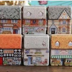 6 pcs Metal Mini Full Color Tin Box. Free Post