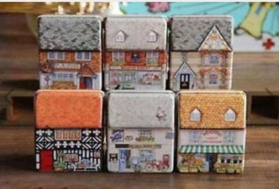 6 pcs Metal Mini Full Color Tin Box. Free Post