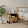 Bedside Cabinets 2 pcs 40x33x46 cm Solid Wood Rough Mango Image 3