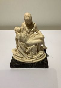 Vintage PIETA Sculpture | Mary & Jesus Religious Statue By Santini Italy