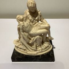 Vintage PIETA Sculpture | Mary & Jesus Religious Statue By Santini Italy