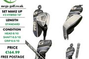 Ping G425 Hybrid / #3 Hybrid 19 Degree / Alta CB 70 Stiff