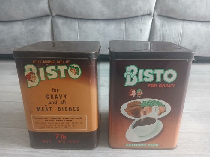 Bisto Gravy Retro storage tin's