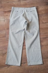 Meyer men's beige trousers featuring a textured fabric W38 L32