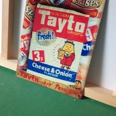 Tayto rustic tin metal sign ( FREE POST )