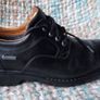 Clarks gortex black leather shoes size 10 Image 3