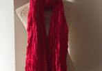 Coral Fringe Wrap scarf new with tags