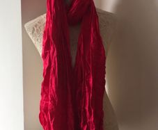 Coral Fringe Wrap scarf new with tags