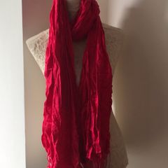 Coral Fringe Wrap scarf new with tags