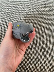 Squeeze Dinosaur Head with Beads