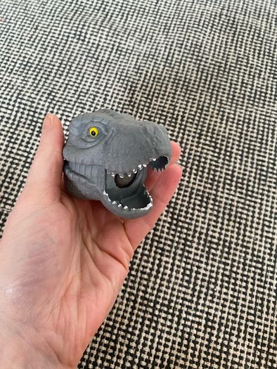 Squeeze Dinosaur Head with Beads