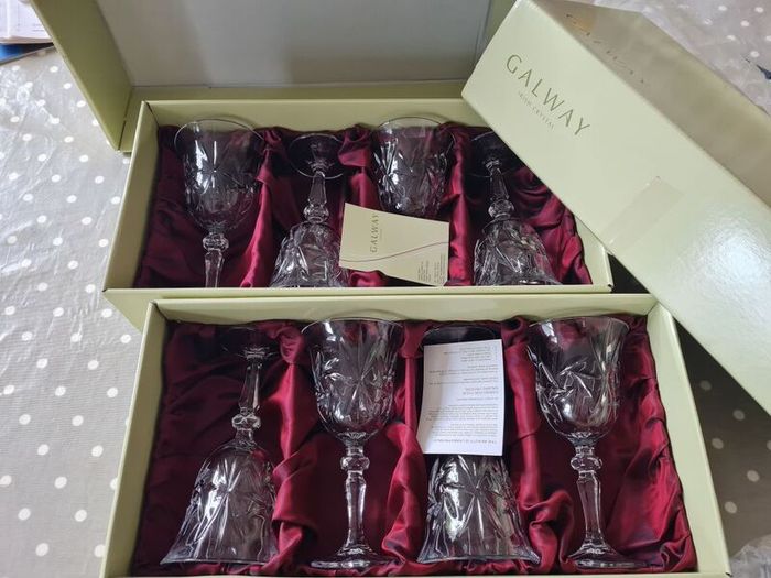 Galway Cystal Wine Glasses