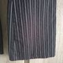 Black pants with small white stripes fit am total length 94 cm Image 2