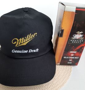 New Miller collectable glass and cap