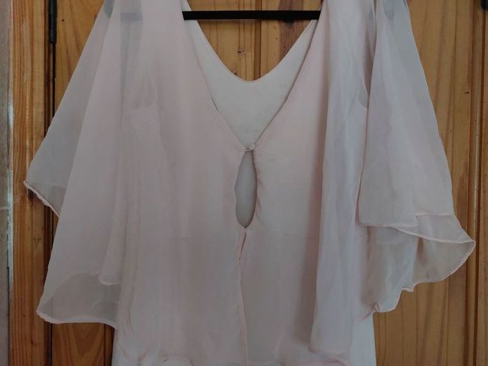 Villa cream summer capelet  top (free postage)