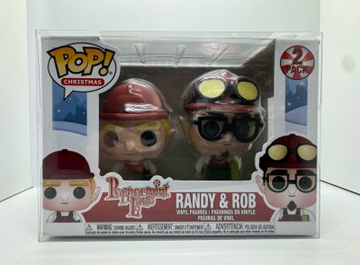 funko pop Christmas Randy and Rob - elf - peppermint lane