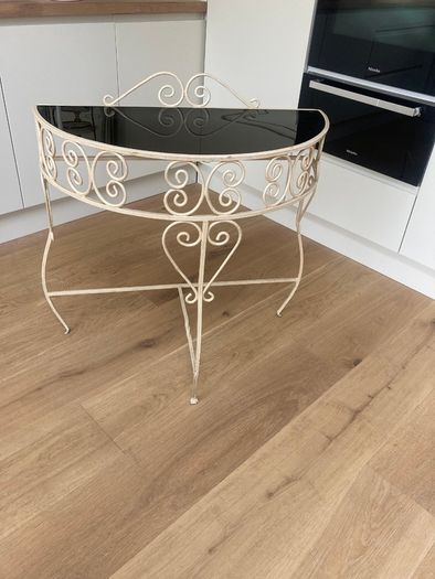 Vintage Console / Demi Lune Table