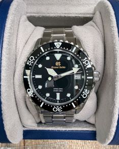 Grand Seiko SGBA463 dive watch. Titanium, Spring Drive, Full Set