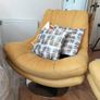 2 Yellow Swivel Armchairs Image 2