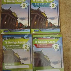 Ta Gaeilge Agam 2 FULL 4 book set, unused