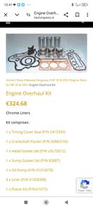 MF 35 Engine Rebuild Kit