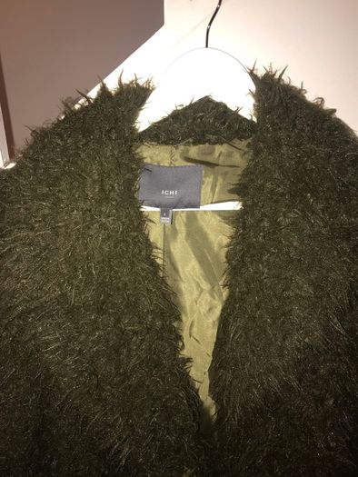 ICHI - Green Shaggy Coat