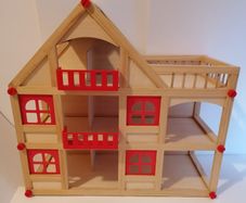 Wooden Doll's House (Three Storey)