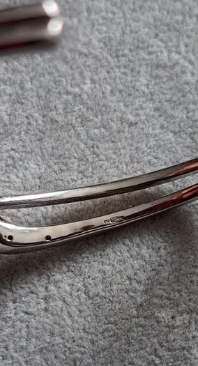 sterling silver diamond bangle