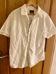 White linen shirt size 2xl