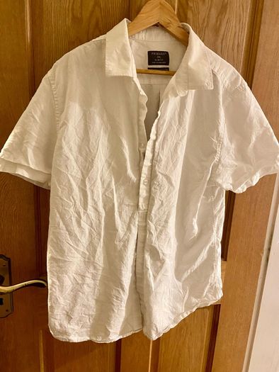 White linen shirt size 2xl