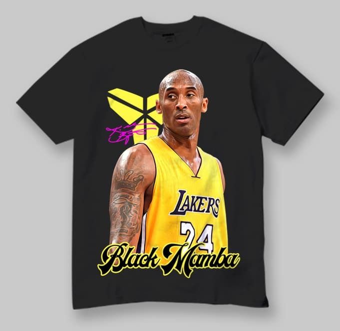 Kobe Bryant t-shirts black mamba t-shirts