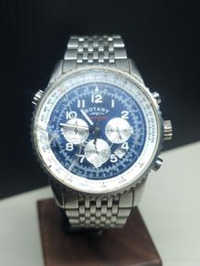 Vintage Rotary Chronospeed Watch  Working / Needs Glass Replacement