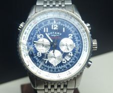 Vintage Rotary Chronospeed Watch  Working / Needs Glass Replacement