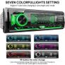 Car Radio Bluetooth 5.0 Hands-free1 Din Universal Built-in Microphone, 4X65W Car Radio Receiver, USB/TF/FM/AUX/WMA/WAV/MP3 Media Player with 7 Colorful Lights (FREE POSTAGE) Image 2