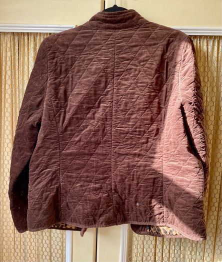 Women's Vintage Brown Corduroy Coat Hunting Style