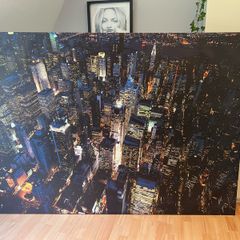 Large Wall Picture of New York with Frame