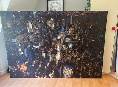 Large Wall Picture of New York with Frame