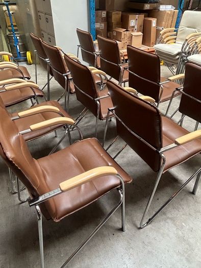 Office Chairs x 12 (Brown)