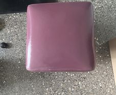 leather footstool