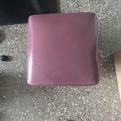 leather footstool