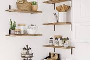 SALE | Wood Wall Mounted Shelf, Rustic Shelves Set of 5