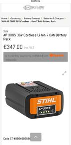 Stihl Ap 300s Battery