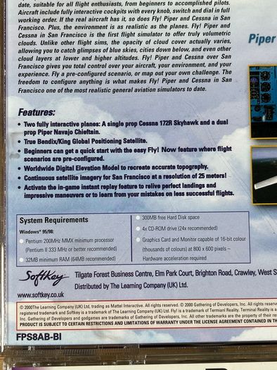 Fly! Piper and Cessna in San Francisco Special Edition & Dreams of Flight-PC CD