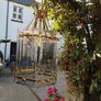 Vintage Brass Hall Lantern Light Image 3